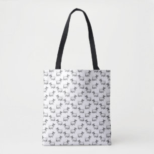 Vintage Goat with Leaf Art CUSTOM BACKGROUND COLOR Tote Bag