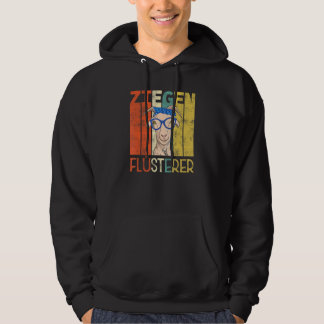 Vintage Goats Whisper Retro Farmer Goat Hoodie