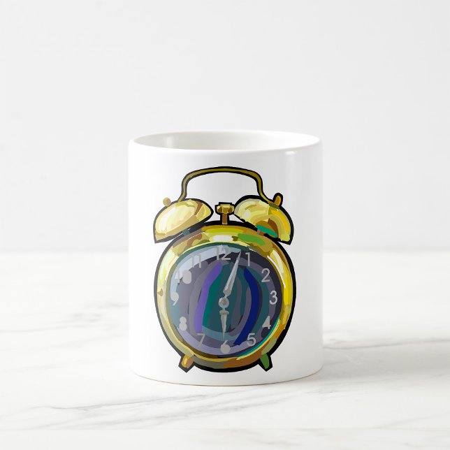 Vintage Gold Alarm Clock Retro Timepiece  Coffee Mug (Creator Uploaded)