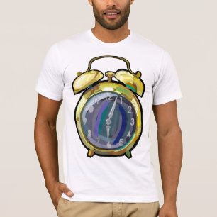 Vintage Gold Alarm Clock Retro Timepiece T-Shirt