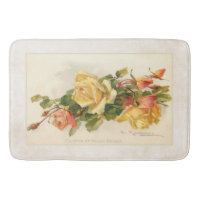 Vintage Gold and Pink Roses