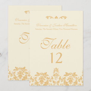 Vintage Gold, Antique Table Cards