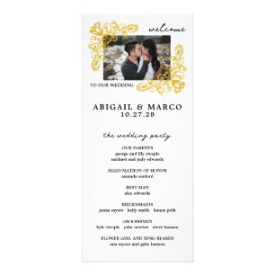 Vintage Gold Ceremony Program