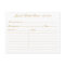 Vintage Gold Confetti Bridal Shower Recipe Cards