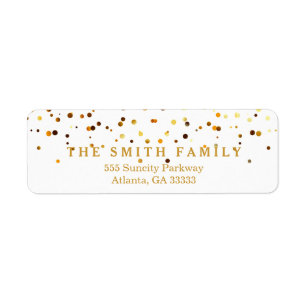 Vintage Gold Confetti Mariage Classic Dots Moderne