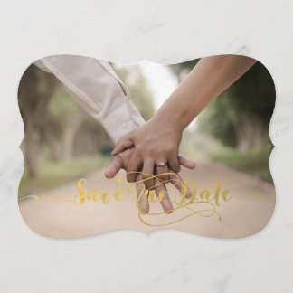 Vintage Gold Foil Save our Date Save The Date