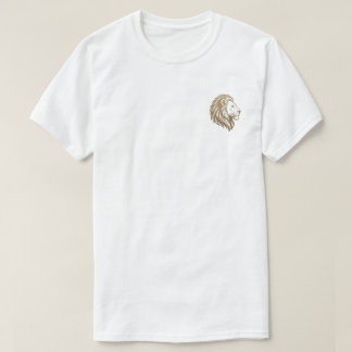 Vintage Gold Lion Head Graphic Tee