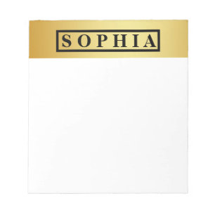 Vintage Gold Notepad