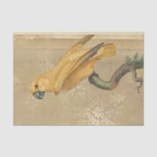 Vintage Gold Parrot Tissue Paper
