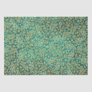    Vintage Gold Swirls Pattern Luxury  Boho Classy Tissue Paper