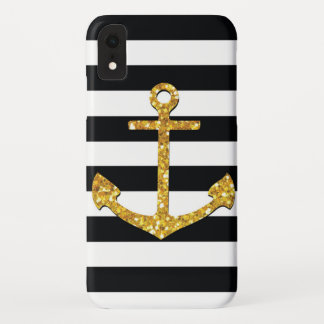 Vintage Golden Anchor iPhone XR Case
