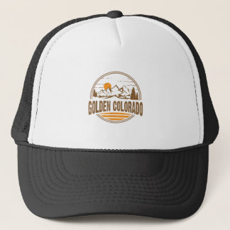 Vintage Golden, Colorado Mountain Hiking Souvenir Trucker Hat