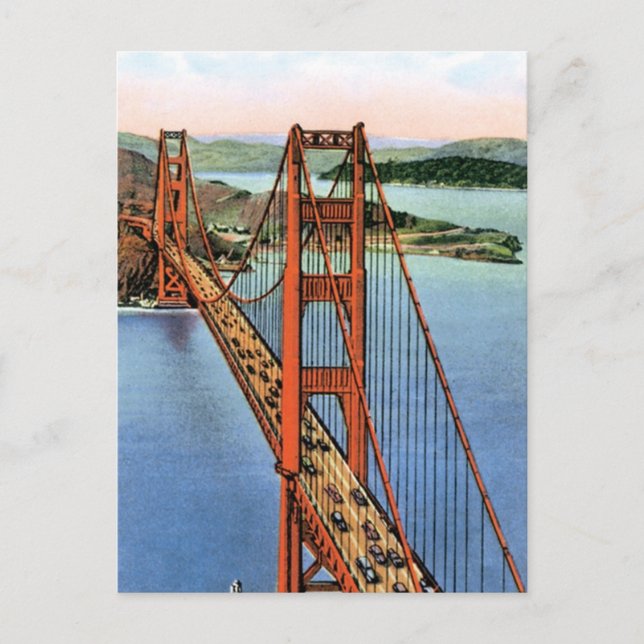 Vintage Golden Gate Bridge Postcard (Front)