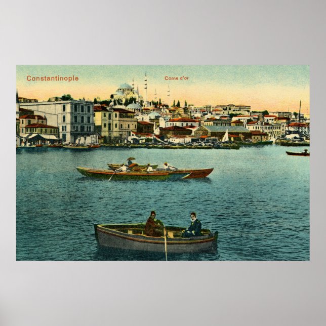 Vintage Golden Horn Constantinople ca 1900 Poster (Front)