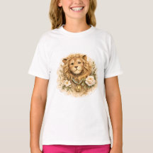 Vintage Golden Lion Kids T-Shirt