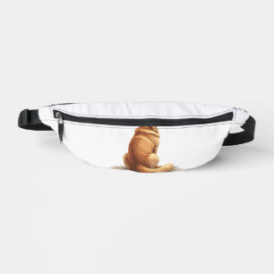 Vintage Golden Retriever Back View Dog Lover Illus Fanny Pack