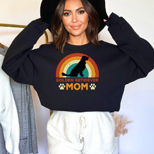 Vintage Golden Retriever Dog Mom Sunset  Sweatshirt