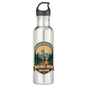 Vintage Golden Retriever Hiking Mom Trail Tested M 710 Ml Water Bottle