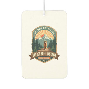 Vintage Golden Retriever Hiking Mom Trail Tested M Air Freshener