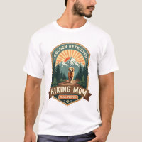 Vintage Golden Retriever Hiking Mom Trail Tested M