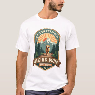 Vintage Golden Retriever Hiking Mom Trail Tested M T-Shirt