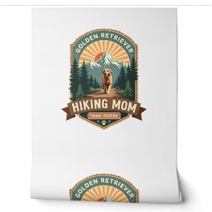 Vintage Golden Retriever Hiking Mom Trail Tested M Wallpaper