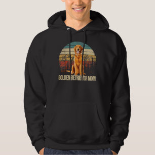 Vintage Golden Retriever Mom Funny Dog Hoodie