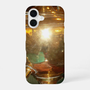 Vintage Golden Samovar Heirloom Tea Pot Art Prin iPhone 16 Case