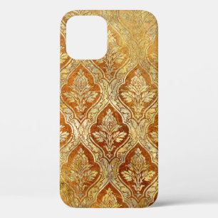 vintage golden shabby background iPhone 12 case