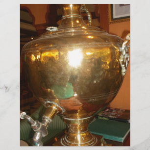 Vintage Golden Tea Pot Wall Art & Print