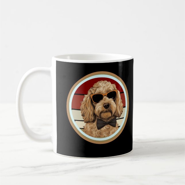 vintage goldendoodle coffee mug (Left)