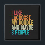 Vintage Goldendoodle Dog Owner Lacrosse Lovers Vin Magnet<br><div class="desc">Vintage Goldendoodle Dog Owner Lacrosse Lovers Vintage Retro</div>