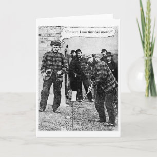 Vintage Golf Card