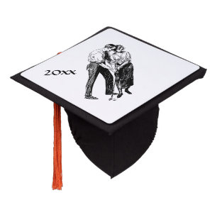 Vintage Golf Lessons Graduation Cap Topper