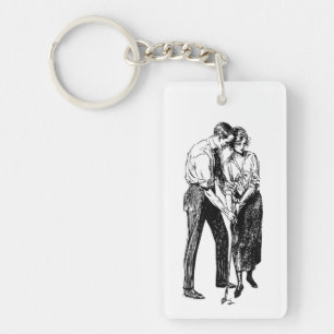Vintage Golf Lessons Keychain