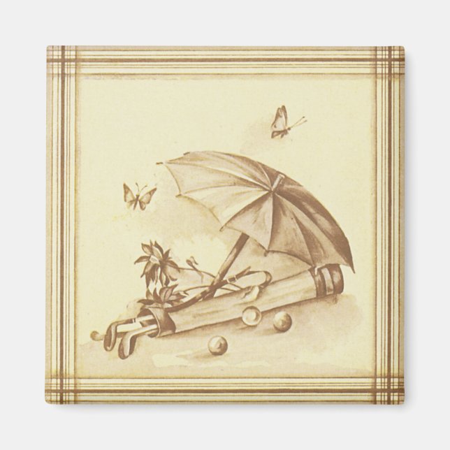Vintage Golf Magnet (Front)