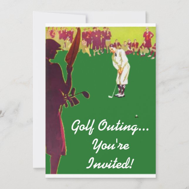 Vintage Golf Outing Invitations (Front)