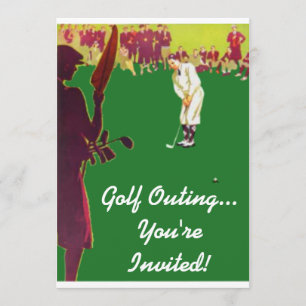 Vintage Golf Outing Invitations