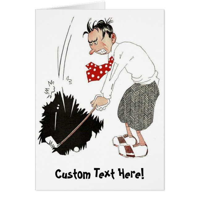 Vintage Golf Sports Humour, Funny Silly Golfer (Front)
