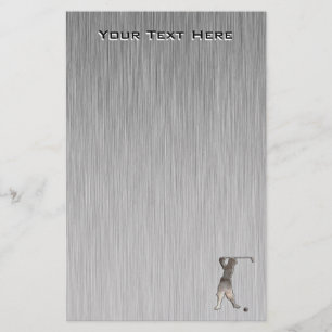 Vintage Golfer; Cool Stationery