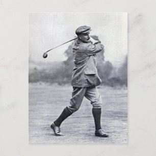 Vintage Golfer: Harry Vardon Postcard