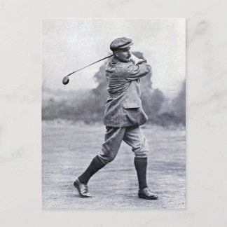 Vintage Golfer: Harry Vardon Postcard