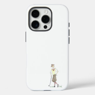 Vintage Golfer iPhone 16 Pro Case
