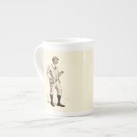 Vintage Golfer with Tobacco Pipe and Boots