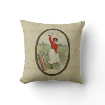 Vintage Golfing Lady Art (two)