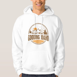 Vintage Gooding, Idaho Mountain Hiking Souvenir Pr Hoodie