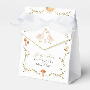 Vintage Goose Baby Shower  Favor Box