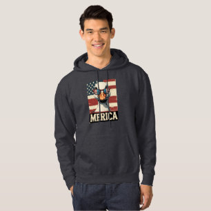 Vintage Goose Merica 4th of july patriotic Hoodie