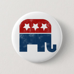 Vintage GOP logo 2 Inch Round Button