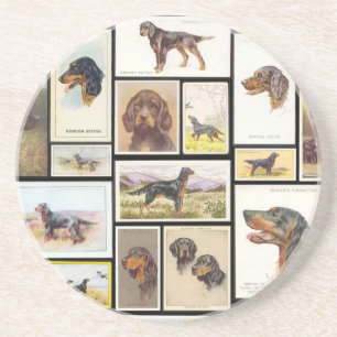 Vintage Gordon Setter Cigarette Card Coaster